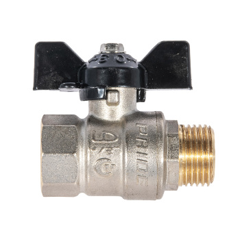 Кран шаровый 1/2" (Ø15) М/П бабочка LD Pride 47.15. (аналог ИА33) *1/30 Кран шаровый 1/2" (Ø15) М/П бабочка LD Pride 47.15. (аналог ИА33) *1/30