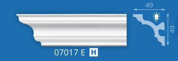 Плинтус потолочный "Формат" 07017Е  2.0м 49*49 (подходит для натяжного потолка) *55 (углы арт.БО530) Плинтус потолочный "Формат" 07017Е  2.0м 49*49 (подходит для натяжного потолка) *55 (углы арт.БО530)