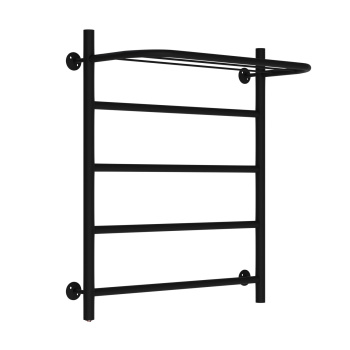 Полотенцесушитель электрический лесенка с полкой 500х600 3/4" сталь 4 полки черный TERMAX TEL65060-2