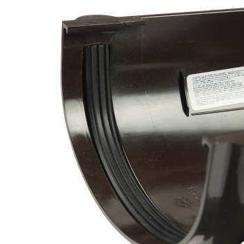 Угол желоба 90° ТехноНиколь, 120 мм, темно-коричневый Угол желоба 90° ТехноНиколь, 120 мм, темно-коричневый