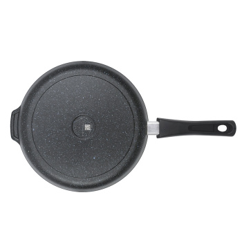 Сковорода алюмин. антипригарная "Kukmara" "Granit" black d26см Съемн.руч. сггч262а *1/4