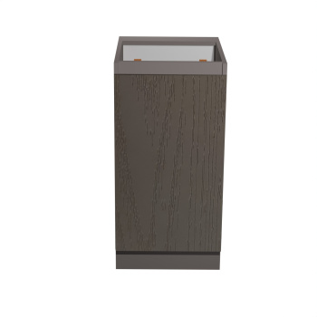 Шкаф напольный 400х850х600 мм BROZEX-WOOD Эрика, с дверцей, грейдж / ясень грей софт