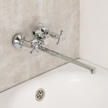 Смеситель для ванны с длинным изливом Duplex Milardo DUPSBL2M10 *1