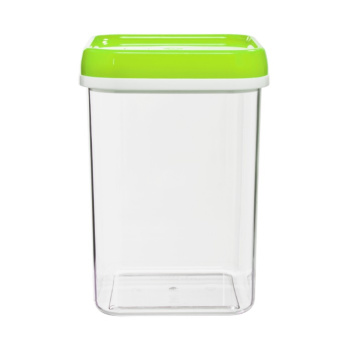 Банка для продуктов пластм. 1,2л 160х110х110мм Прозрачная арт.267 ("Полимербыт") *1/30