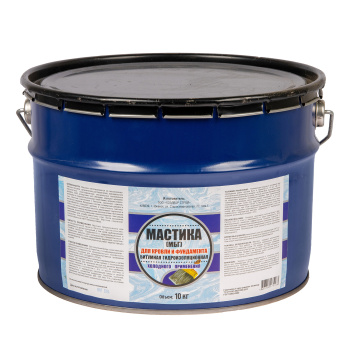Мастика битумная кровельная 10 кг ХозДвор, гидроизоляционная
