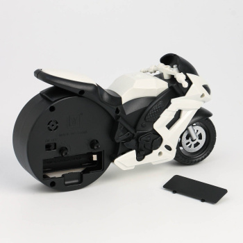 Будильник детский  "Мотоцикл", дискретный ход, 19 х 10 х 5 см   7352023