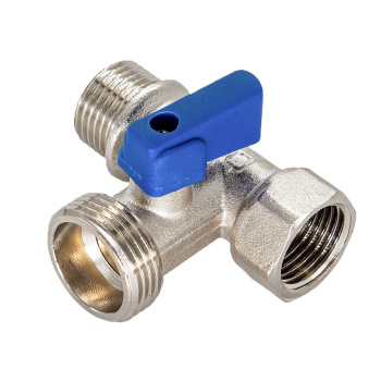 Кран шаровый для бытовой техники 1/2"(Ø15)х3/4"(Ø20)х1/2"(Ø15) М/П/П CTM CA3N1234 *1/100