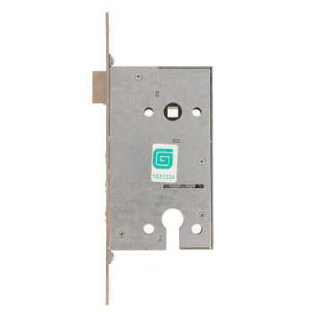 Замок врезной КОРПУС 85мм цил.механизм, хром 1211 Гардиан *1/15