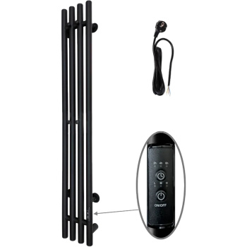 Полотенцесушитель электрический Пэк сп Вектор 120*15 черный ВГП Тругор *1